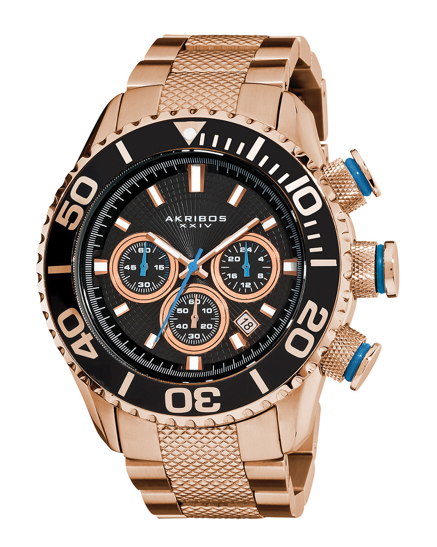 Akribos Xxiv Men's Stainless Steel Watch