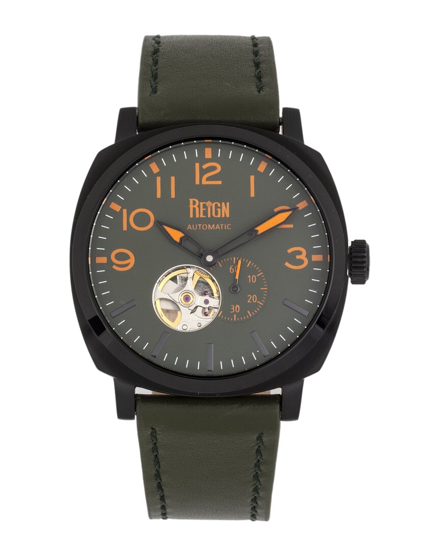 Reign Napoleon Automatic Green Dial Men's Watch Reirn5806 In Black / Green / Skeleton