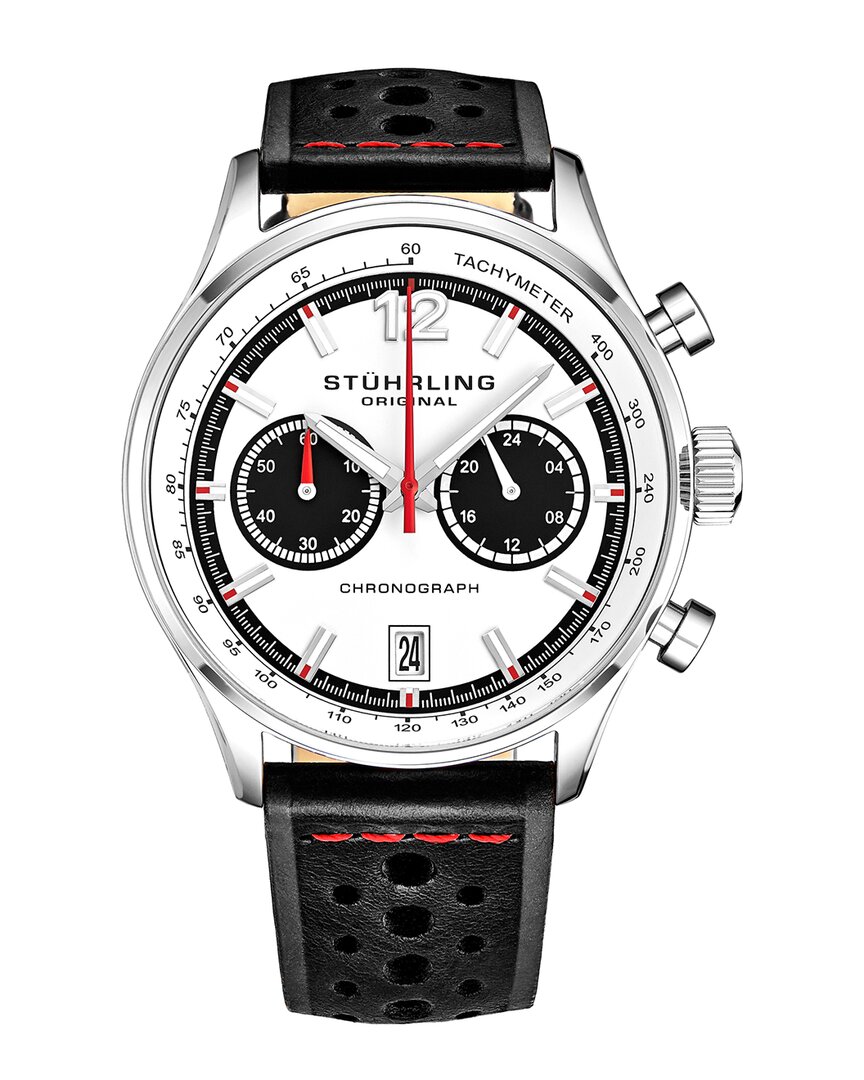 Stuhrling Original Men's Monaco Watch In Black