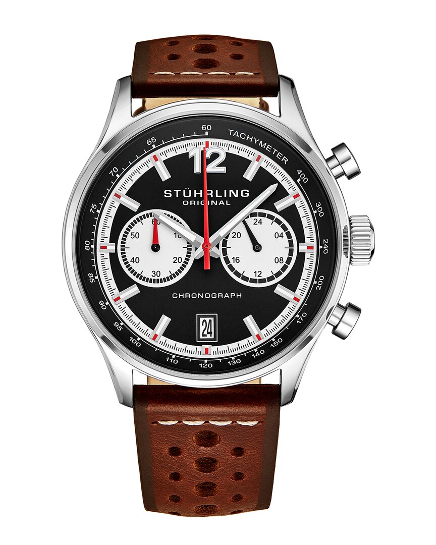 Stuhrling Original Men's Monaco Watch In Brown