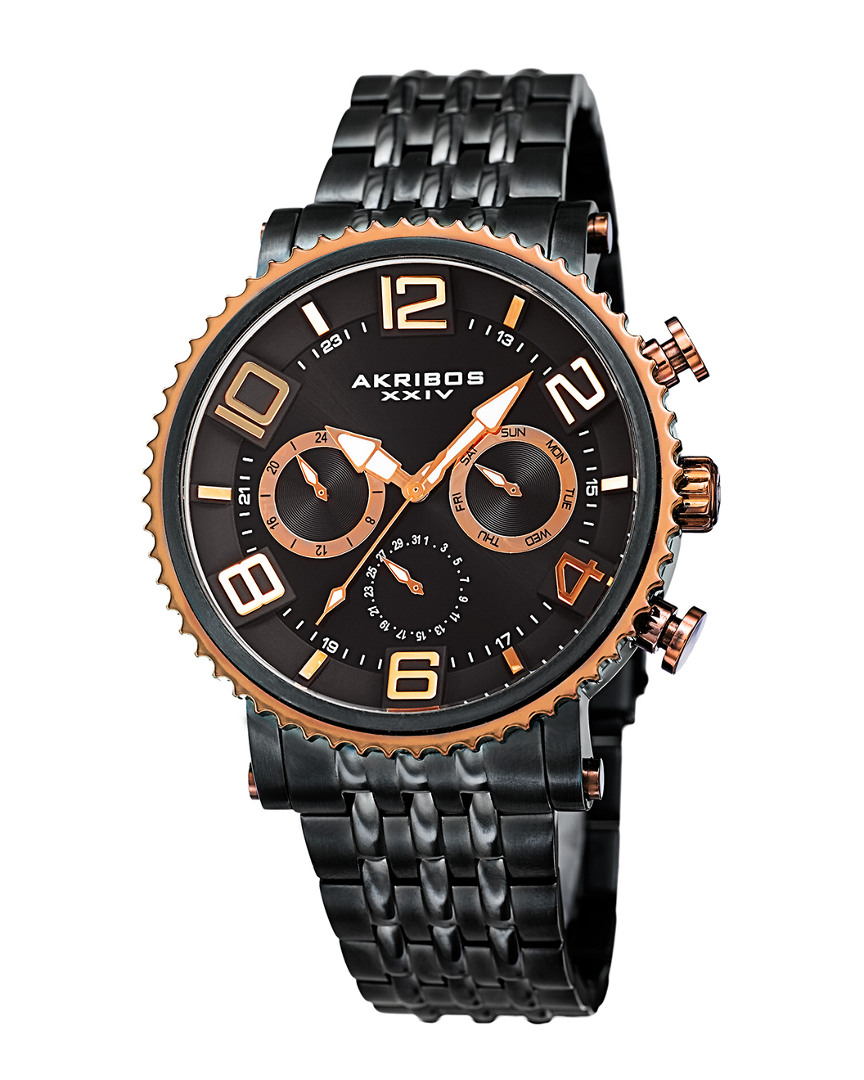 Akribos Xxiv Men's Stainless Steel Watch