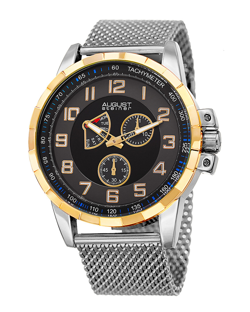 August Steiner Men's Stainless Steel Watch