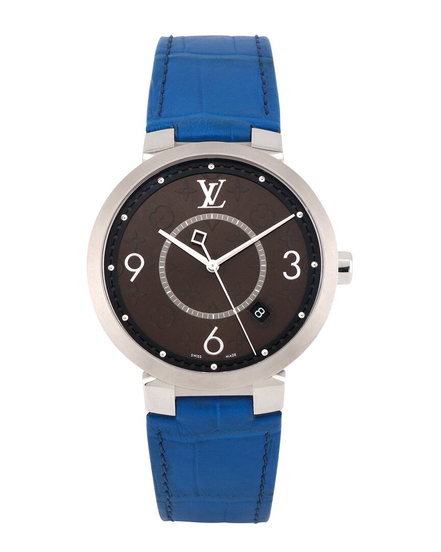 Pre-owned Louis Vuitton Unisex Tambour Slim Watch, Circa 2000's (authentic Pre-loved)