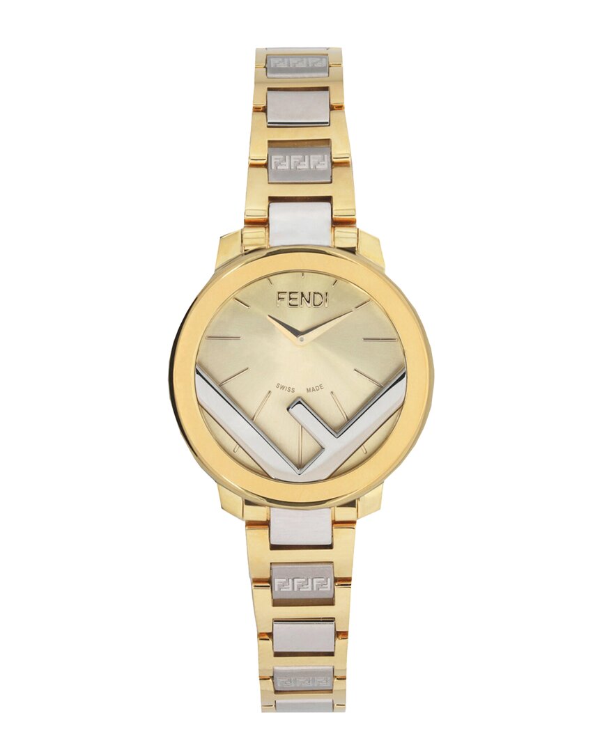 Fendi Women's F Is  Watch In Gold