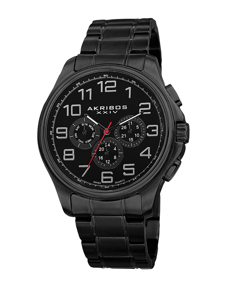 Akribos Xxiv Men's Stainless Steel Watch
