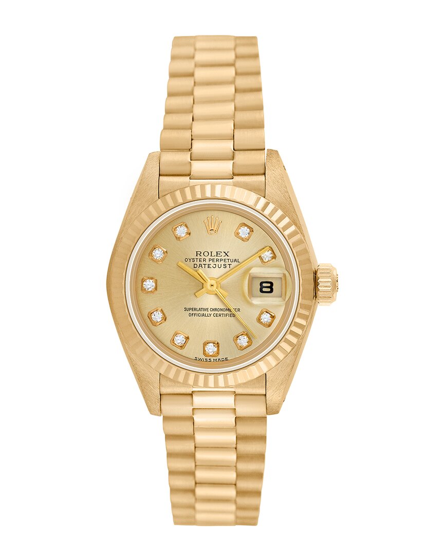 Heritage Rolex Rolex Women's President Diamond Watch, Circa 2000s (authentic )