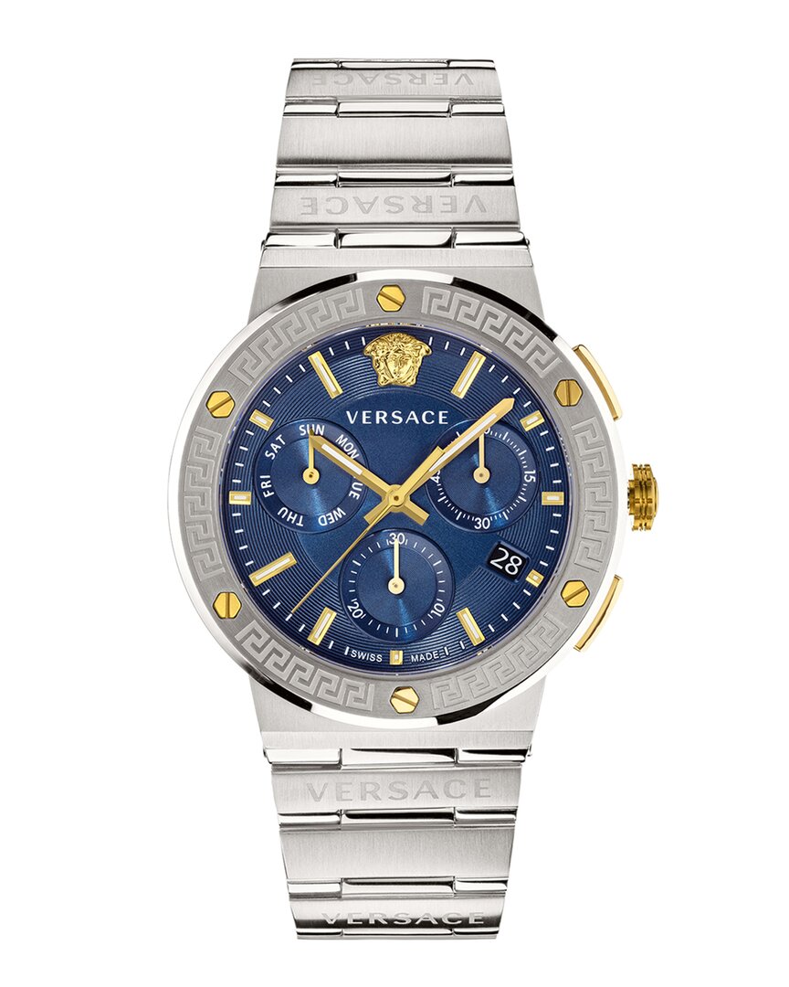 Versace Men's Greca Logo Chrono Watch ModeSens