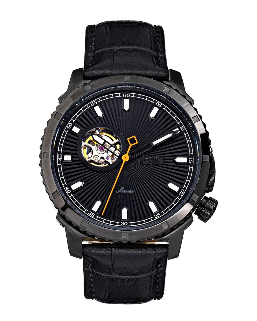 Reign Bauer Automatic Black Dial Men's Watch Reirn6007
