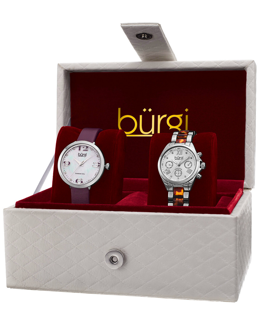 Burgi Women's Set Of Two Watches