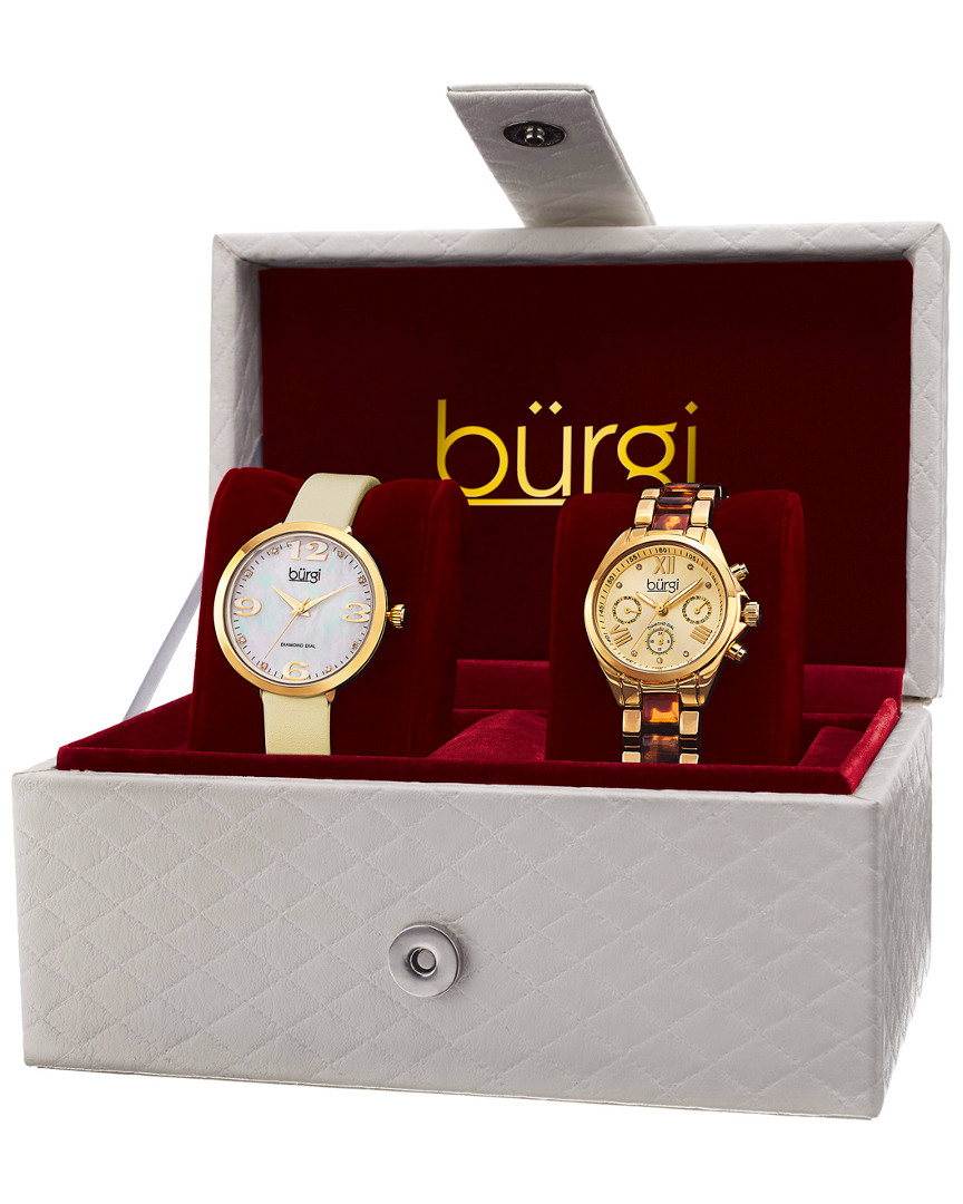 Burgi Women's 2pc Watch Gift Set