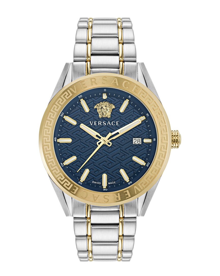 Versace Men's V-code Watch In Gold