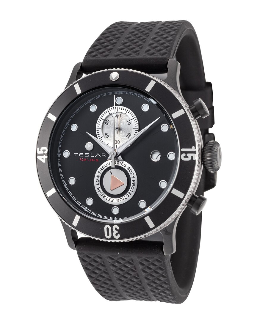 Teslar Men's Re-balance T-10 44mm Quartz Watch In Black
