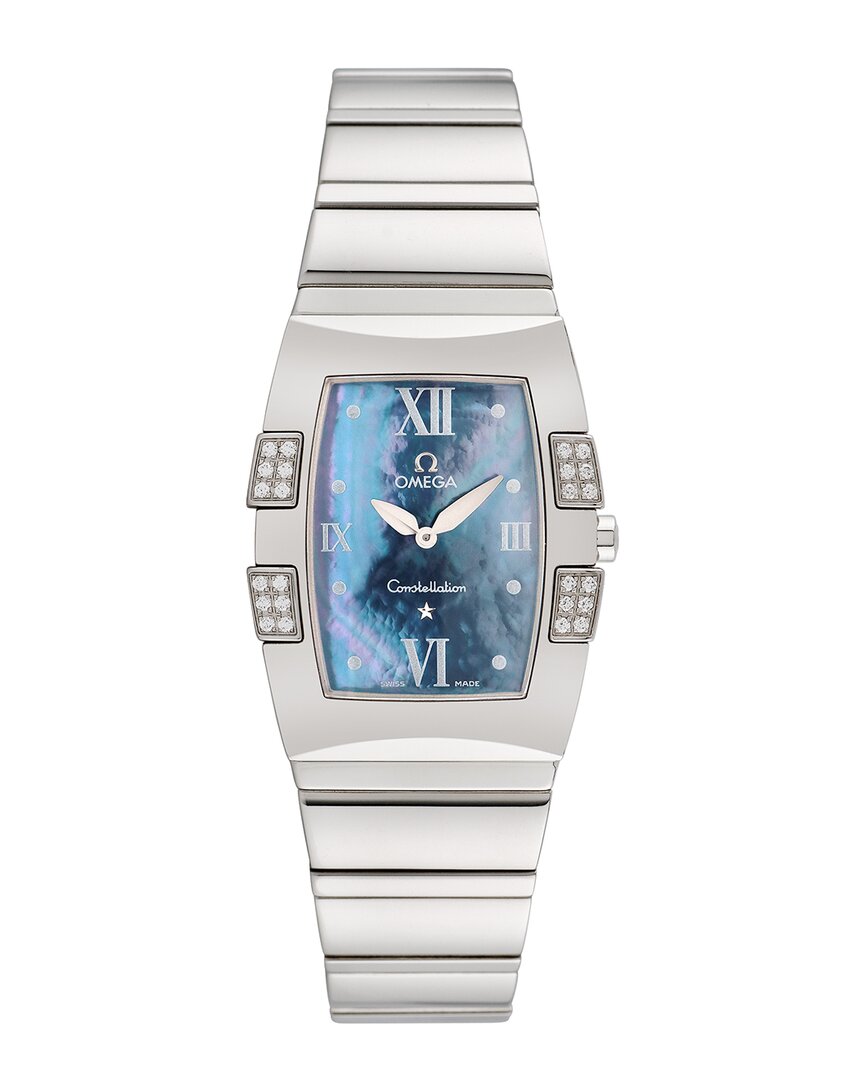 Shop Omega Women's Constellation Quadrella Watch, Circa 1990s (authentic )