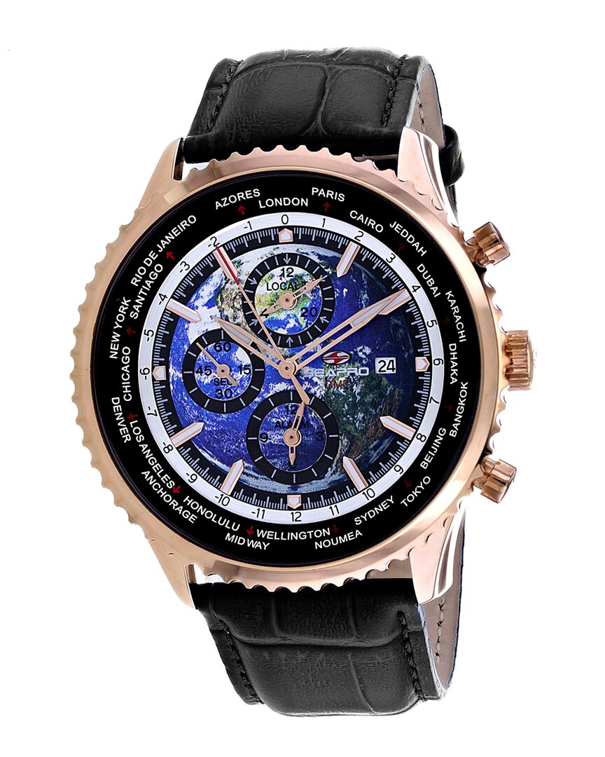 Seapro Men's Meridian World Timer Gmt Watch