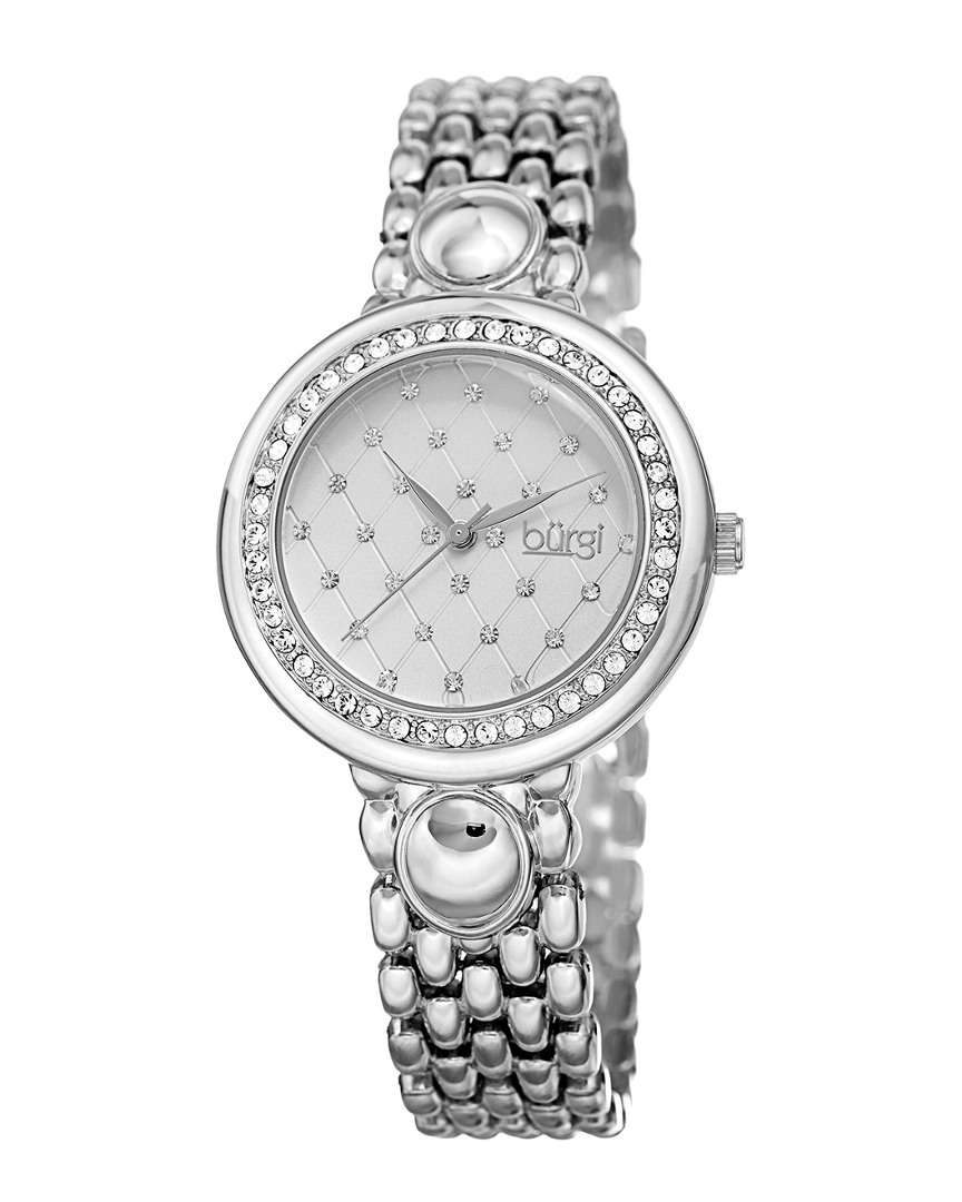 Burgi Women's Alloy Watch In White