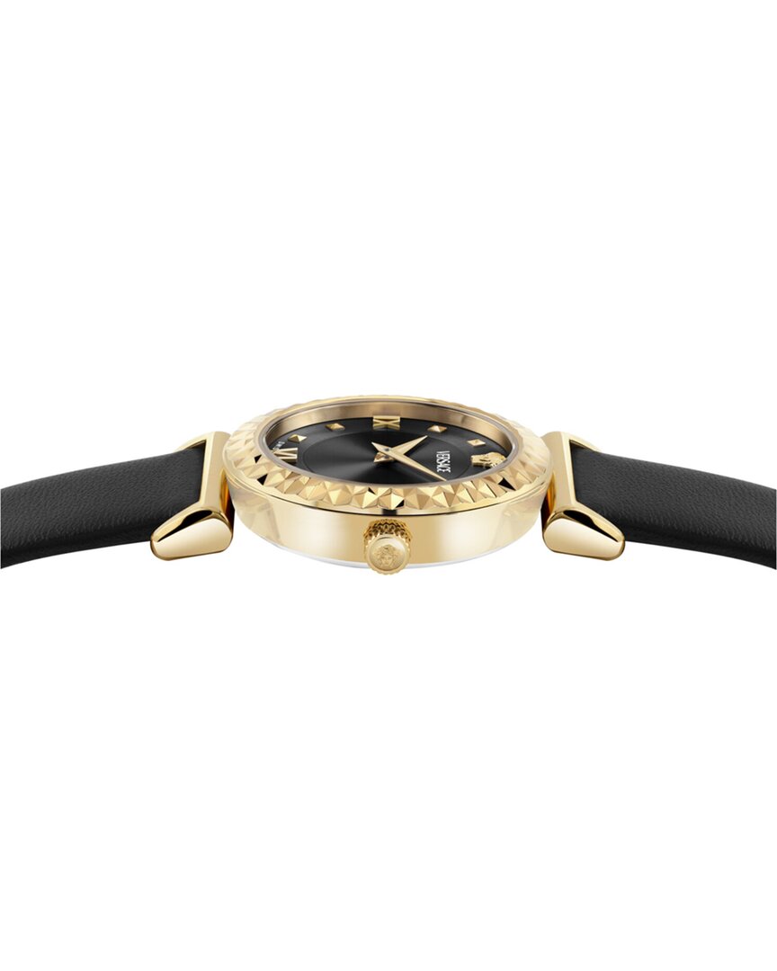 Versace Mini Vanity Leather Watch