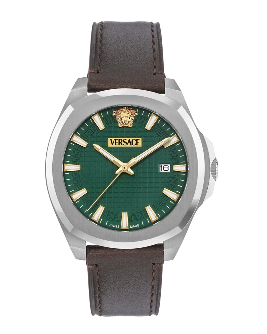 Versace Men's Luxury Watch In Green