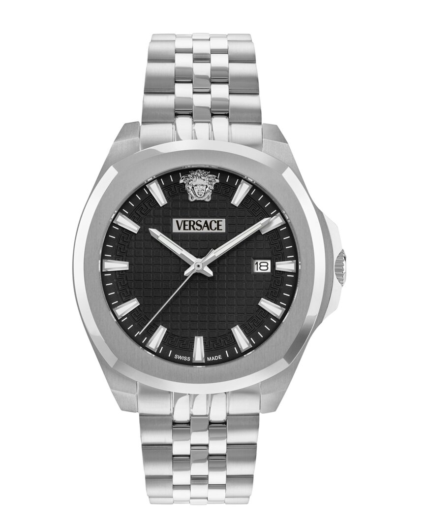 Versace Men's Luxury Watch In Metallic