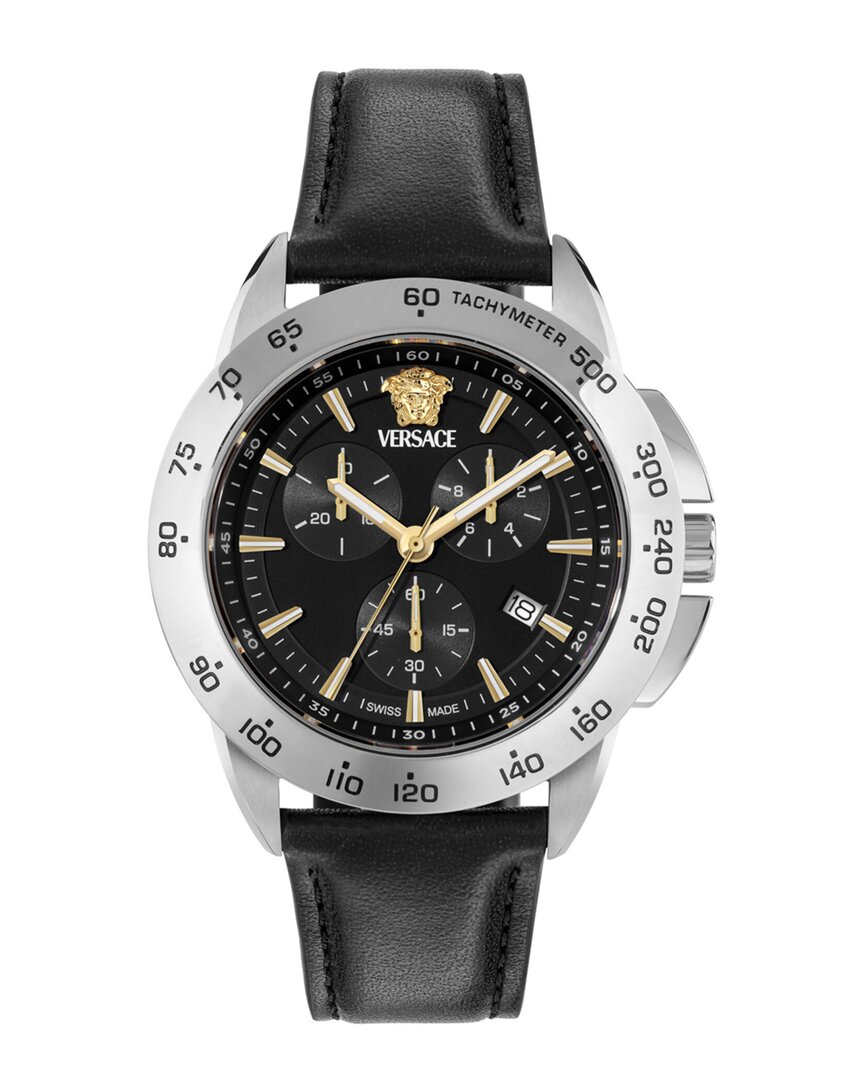 Versace Men's V-sport Chrono Watch In Black