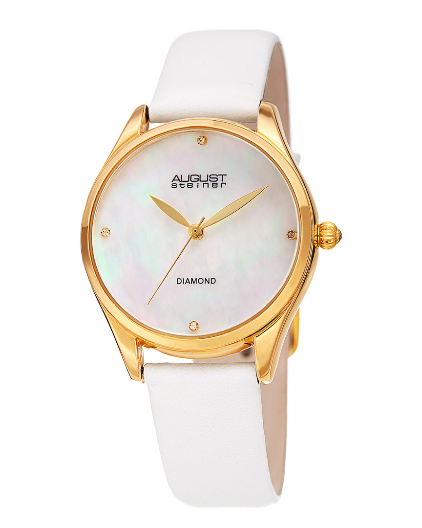 August Steiner Women's Leather Watch