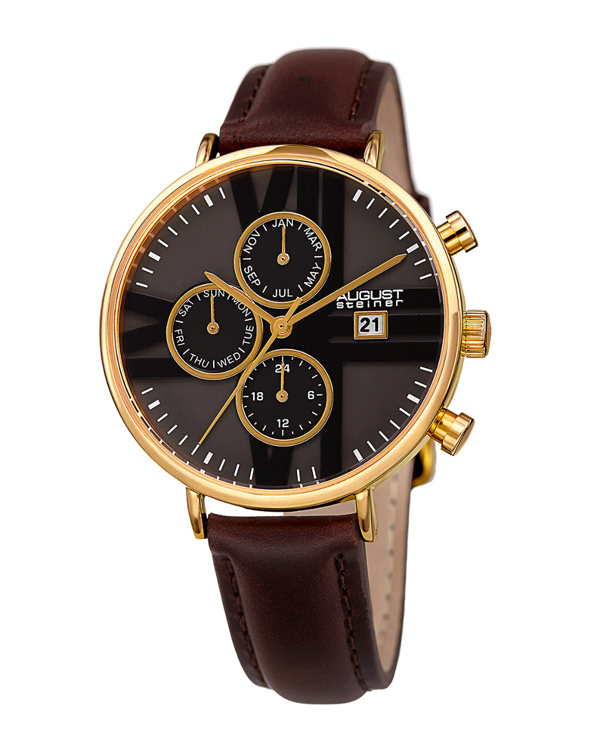 August Steiner Women's Leather Watch