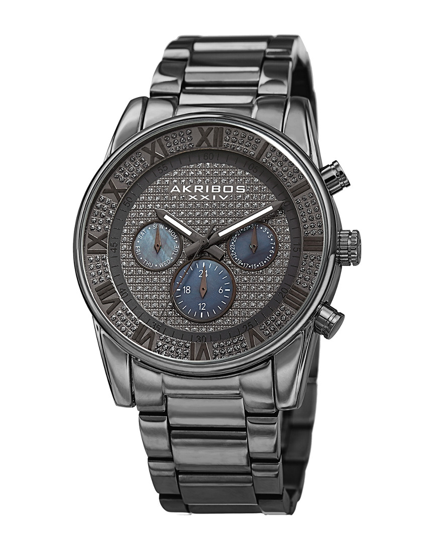 Akribos Xxiv Men's Stainless Steel Watch