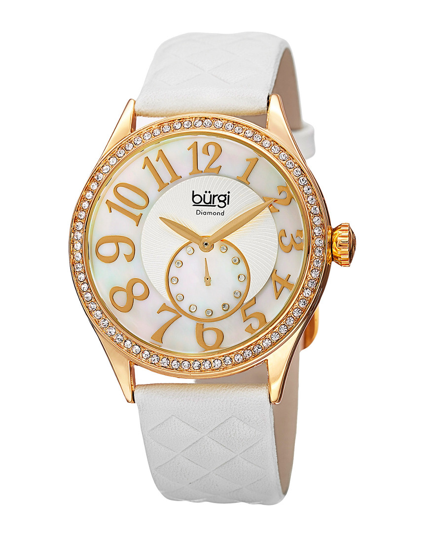 Burgi Women's Leather Watch