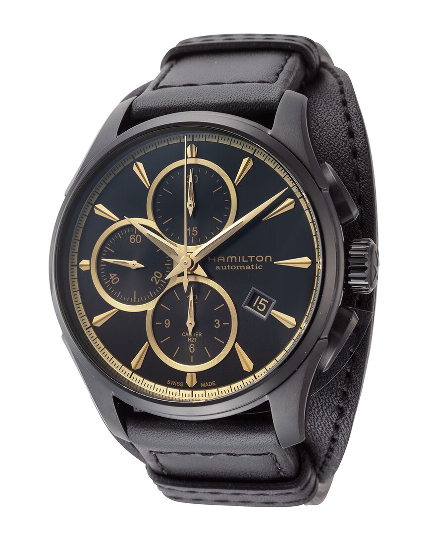 Hamilton Men's Jazzmaster Watch In Black
