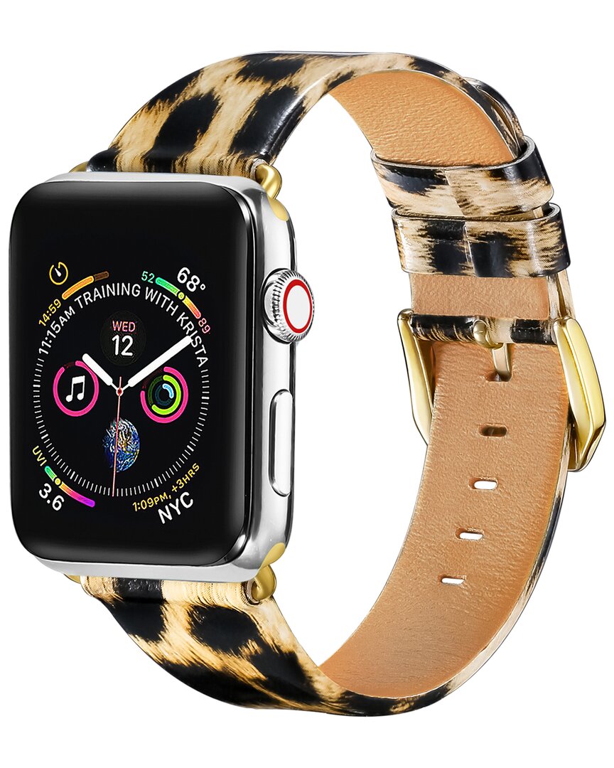 Posh Tech Leopard Patent Leather Apple Watch Replacement Band