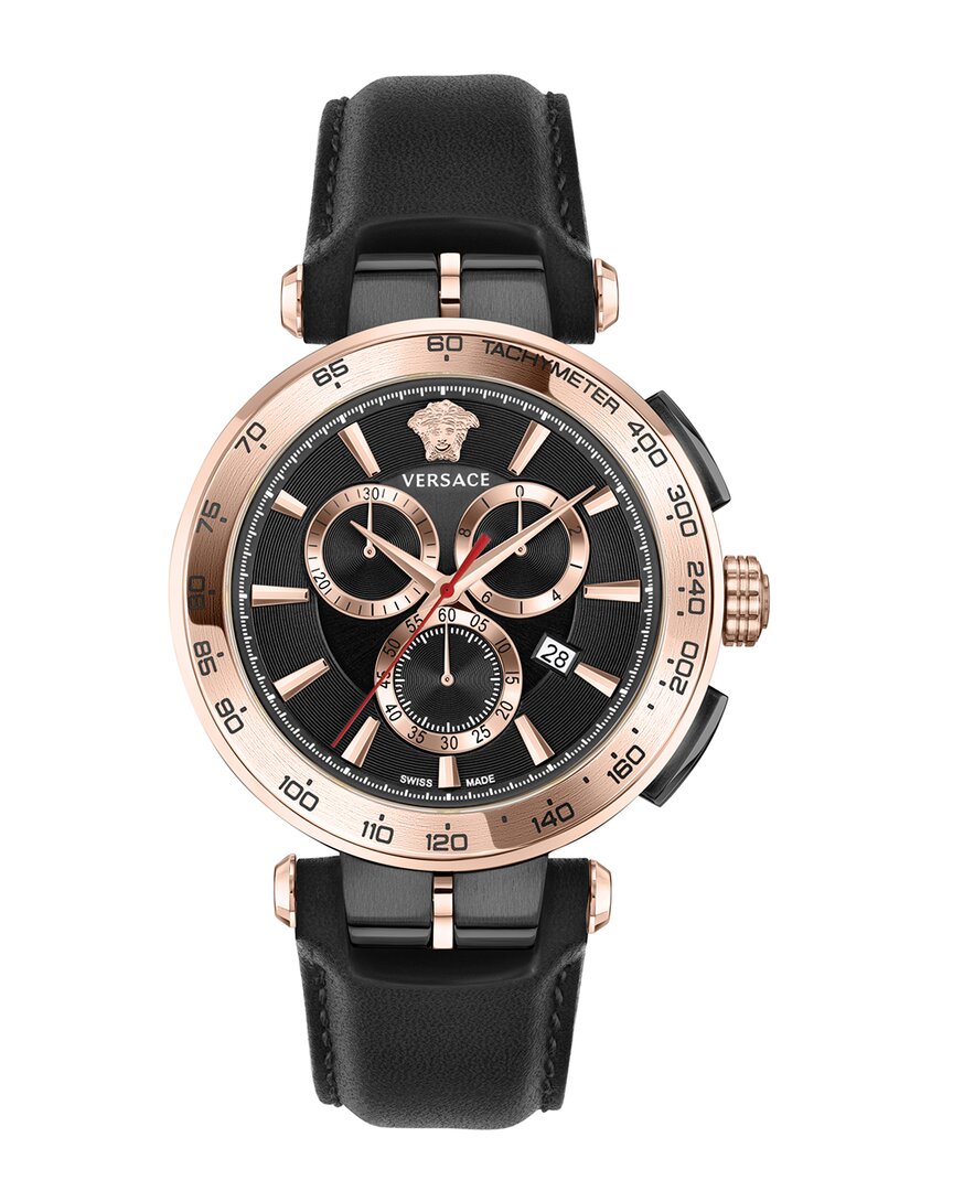 Versace Men's Aion Chrono Watch In Gold