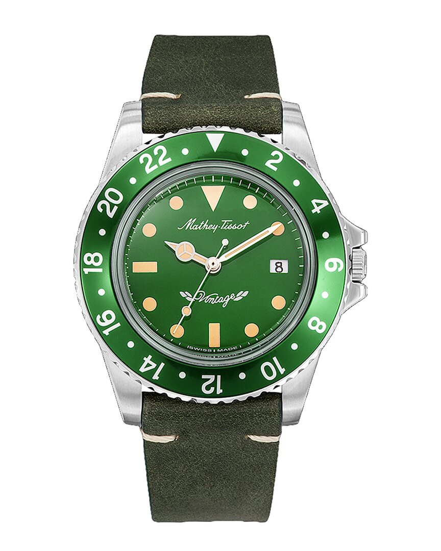 Mathey-tissot Mathey Vintage Quartz Green Dial Mens Watch H900alv