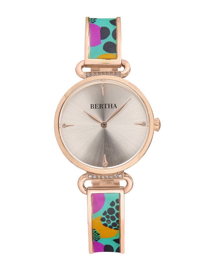 Bertha Katherine Enamel-designed Bracelet Watch
