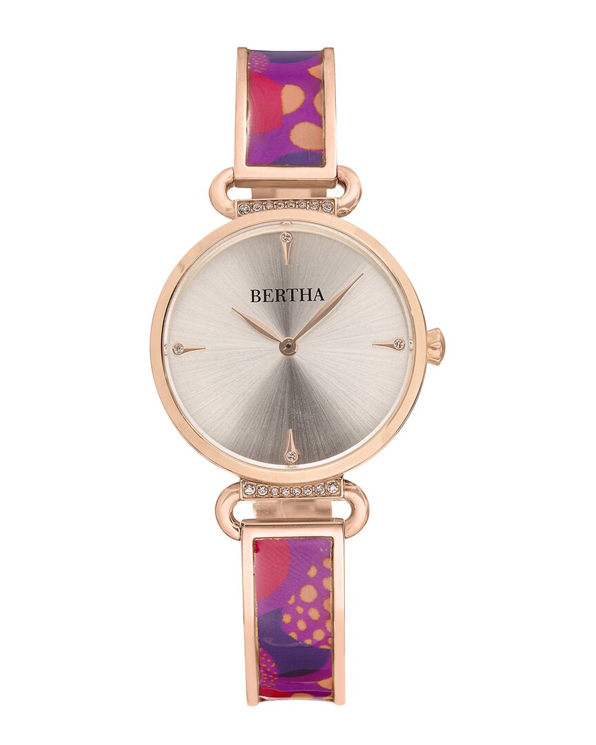 Bertha Katherine Enamel-designed Bracelet Watch