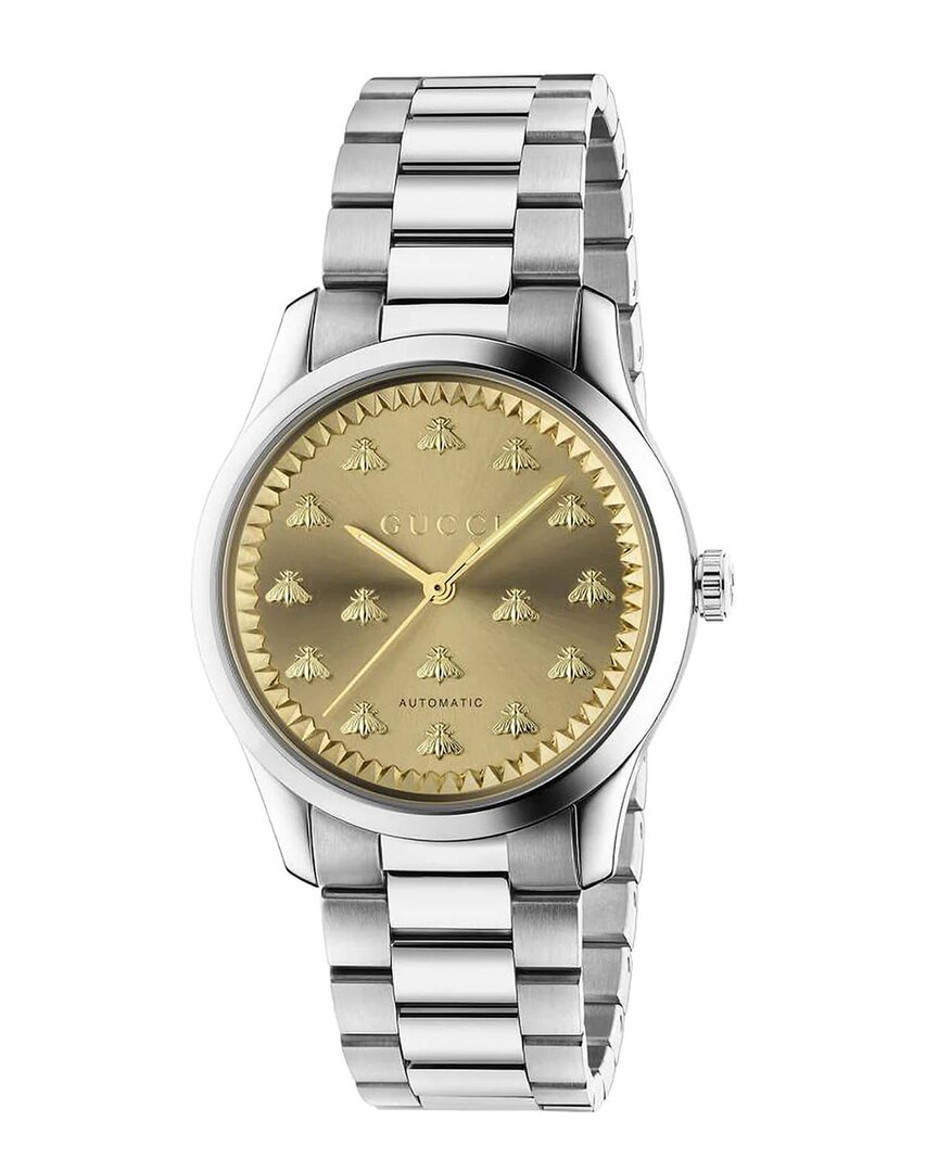 Gucci G-timeless Multibee Watch 38mm In Silver
