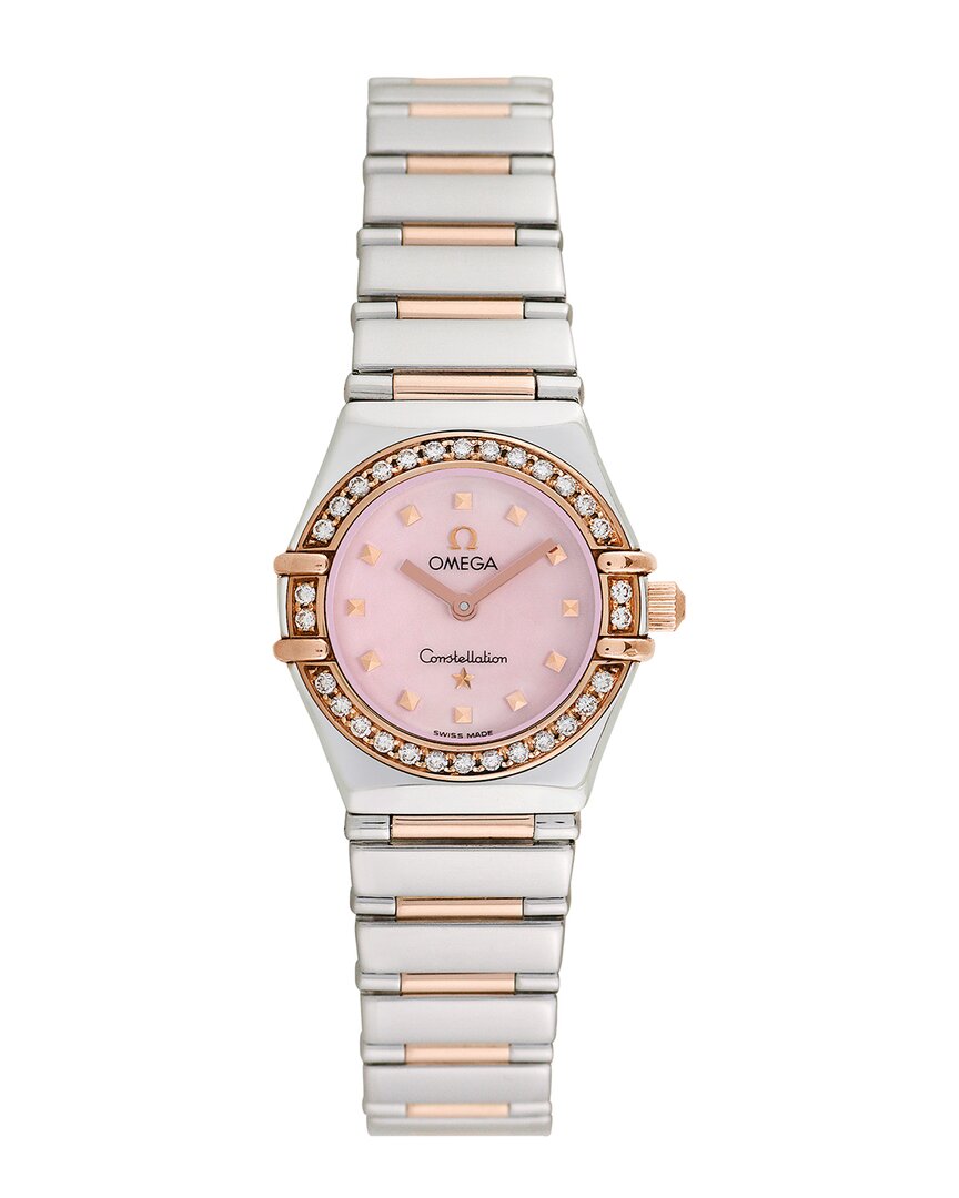 Omega Women's Constellation Diamond Watch, Circa 1990s (authentic ) In Multi