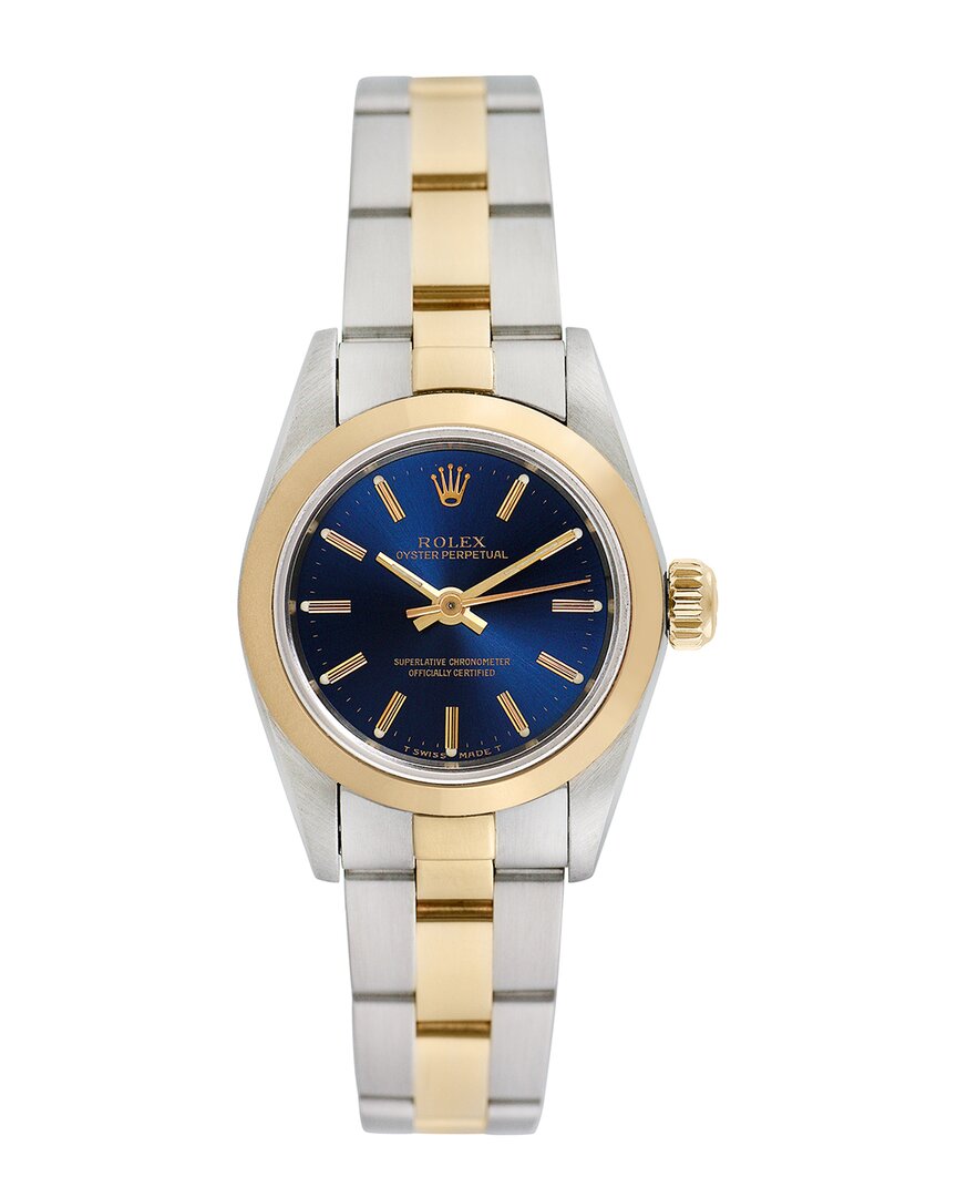 ROLEX ROLEX WOMEN'S OYSTER PERPETUAL WATCH, CIRCA 1990S (AUTHENTIC PRE-OWNED)