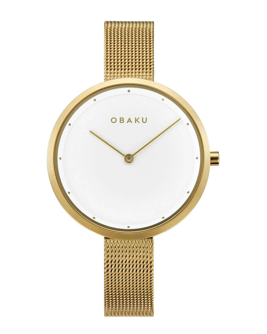 Obaku Classic Quartz White Dial Ladies Watch V227lxgimg