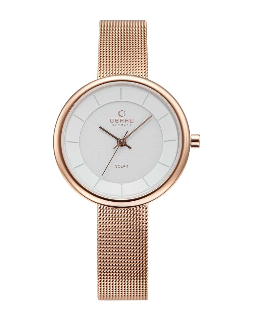 Obaku Lys Quartz White Dial Ladies Watch V206lrvwmv