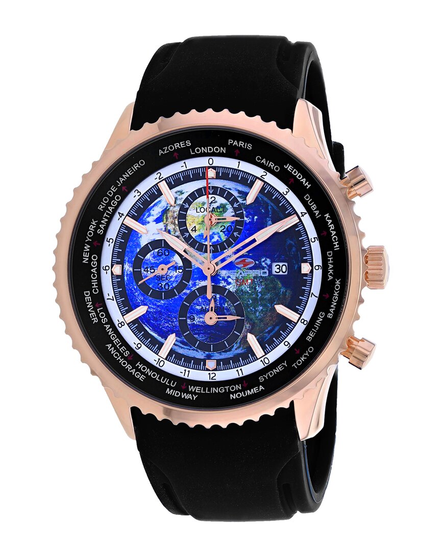 Seapro Meridian World Timer Gmt Blue Dial Mens Watch Sp7523