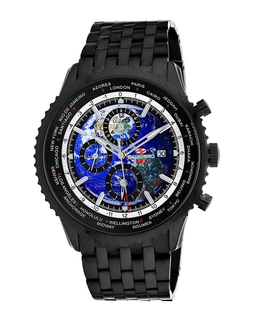 Shop Seapro Dnu 0 Units Sold  Men's Meridian World Timer Gmt Watch