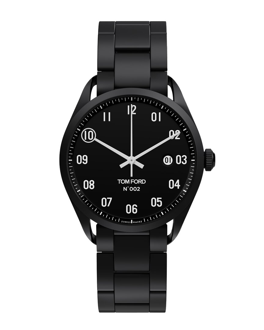 Tom Ford Unisex 002 Auto Watch In Black