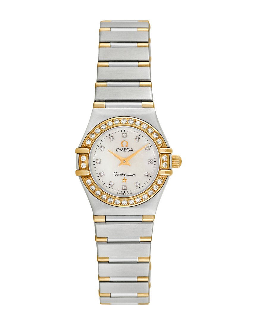 OMEGA OMEGA WOMEN'S CONSTELLATION DIAMOND WATCH, CIRCA 1990S (AUTHENTIC PRE-OWNED)