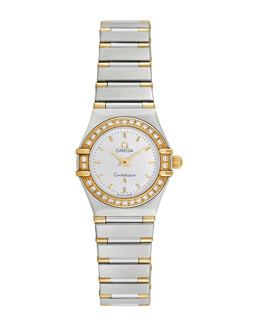 OMEGA OMEGA WOMEN'S CONSTELLATION DIAMOND WATCH, CIRCA 1990S (AUTHENTIC PRE-OWNED)