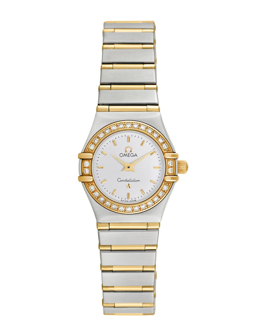 Shop Omega Women's Constellation Diamond Watch, Circa 1990s (authentic )