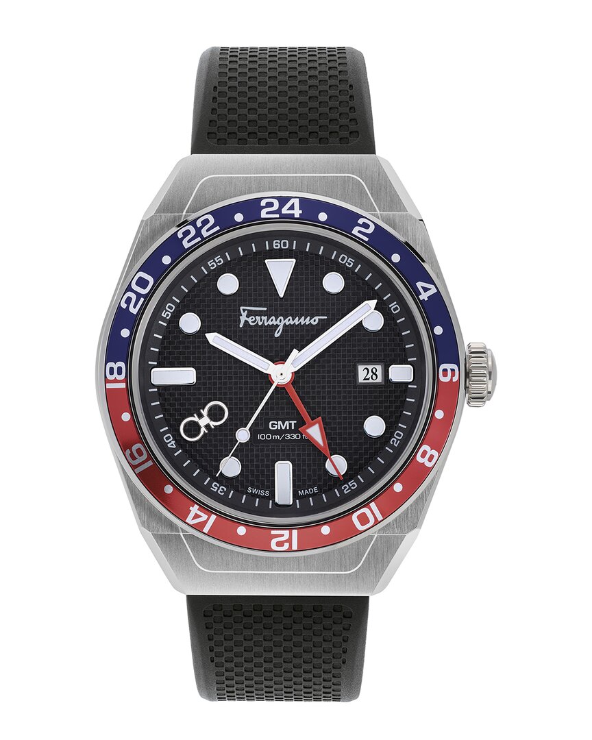 Ferragamo Men's  Slx Gmt Watch In Stainless Steel