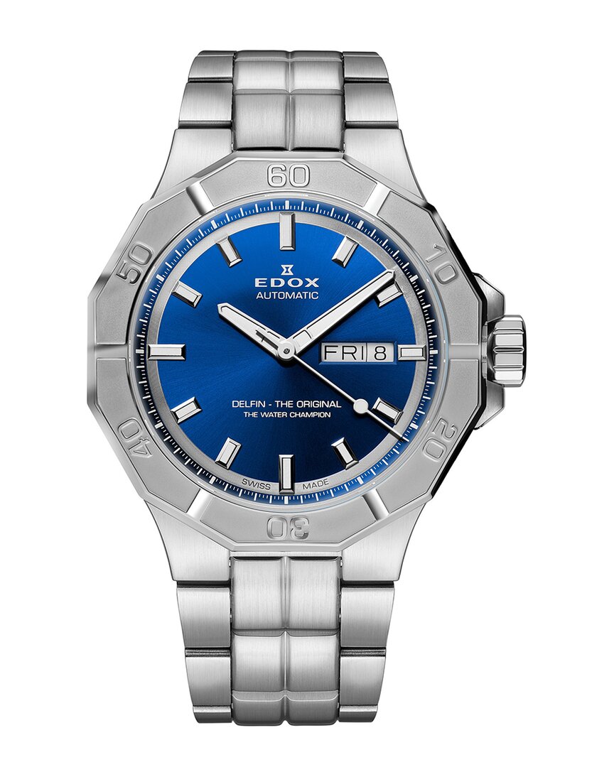 Edox Men's Delfin The Original Watch In Metallic