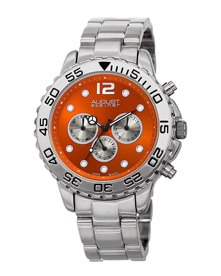 August Steiner Men's Alloy Bracelet Watch