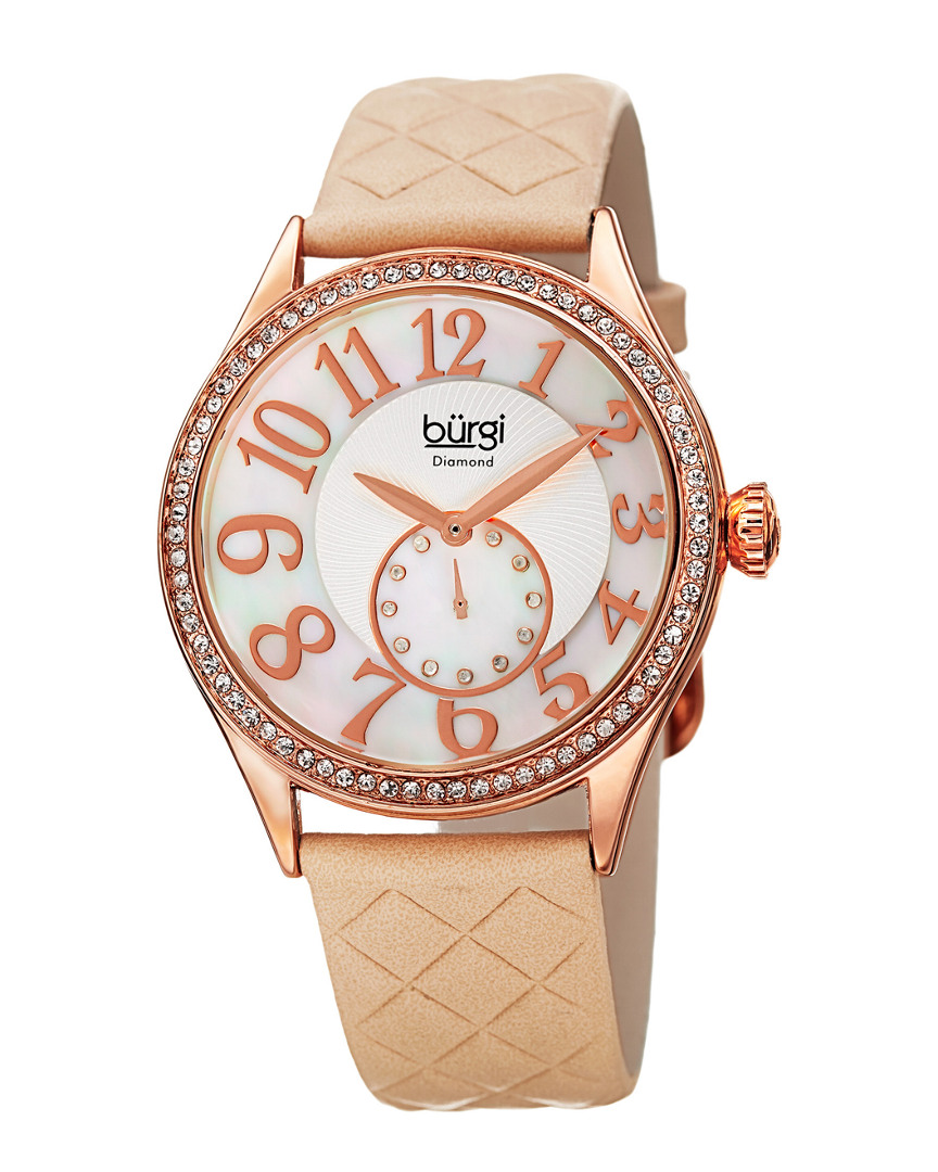 Burgi Women's Diamond Accent Watch