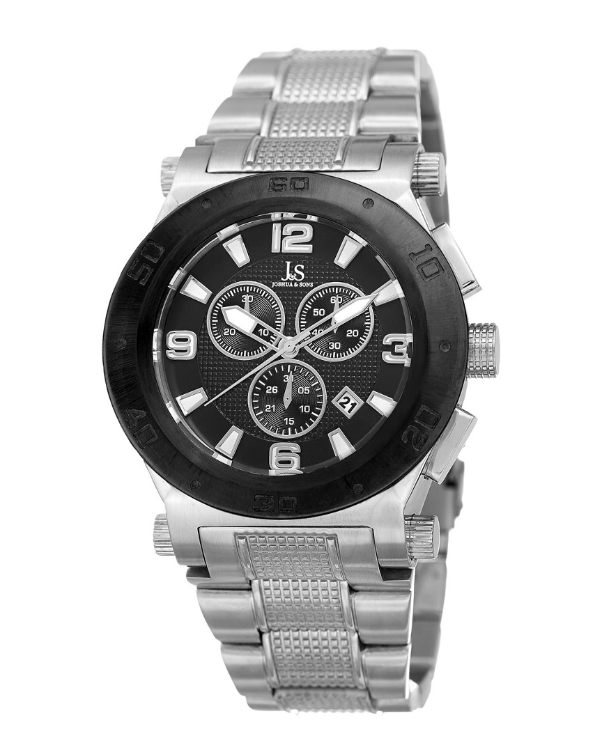 Joshua And Sons Joshua & Sons Men's Stainless Steel Watch In White