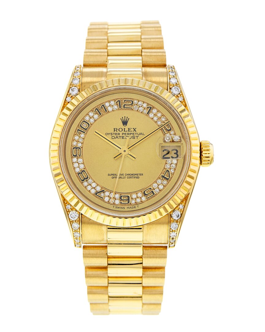 Shop Heritage Rolex Women's Datejust Diamond Watch, Circa 1995 (authentic )